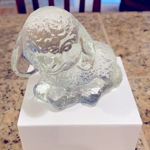 Vintage Goebel crystal lamb